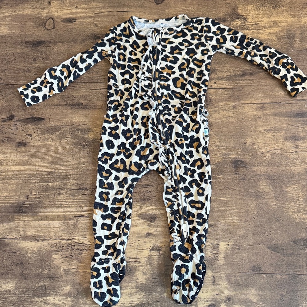 Posh Peanut Leopard Print Footie